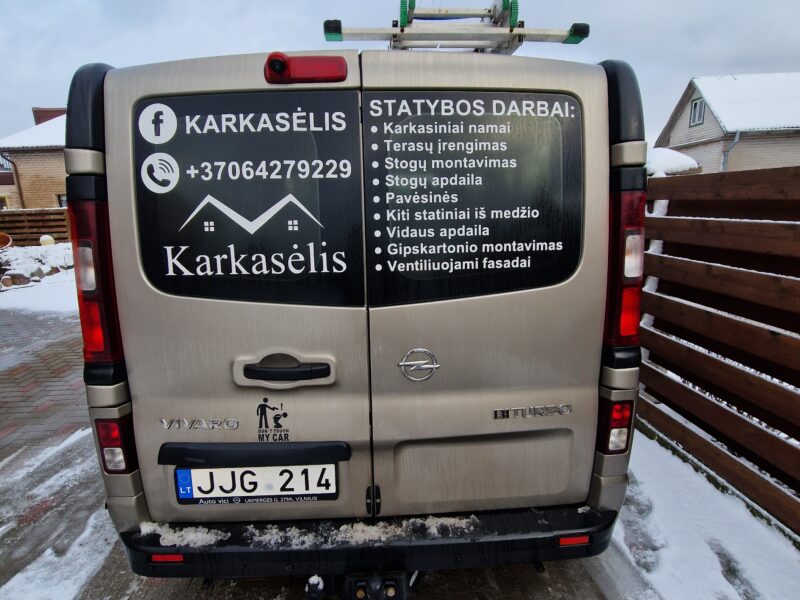Karkasiniai namai nuo A iki Z .Terasos ,stoginės ir kita.Vidaus staliaus apdaila.o